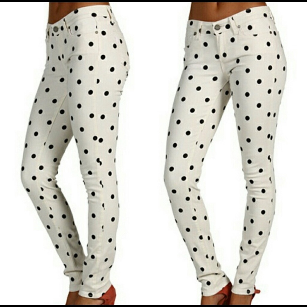 Paige Verdugo Ultra Skinny Polka Dot
